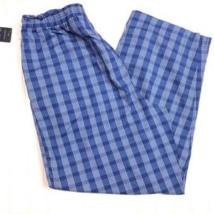 NAUTICA BLUE PLAID MEN’S PIJAMA PANTS SZ LARGE